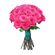 Warm feeling. Stylish tight bouquet of pink roses.